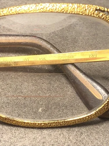 Vintage ladies Cool gold 12ct W. Germany eyeglasses Year? Starset Mod Trifocals 4