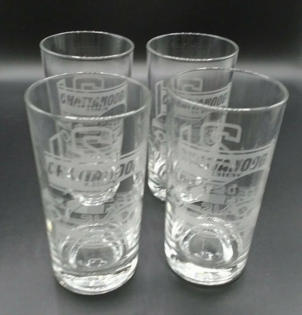 Vintage Larry Pearson #21 Chattanooga Chew 1987 Grand Natl Champion Glasses 4