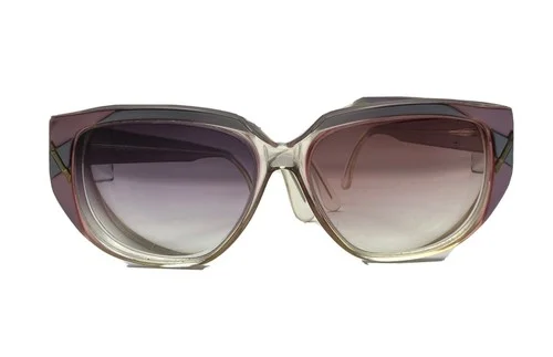 Vintage Luxotica Purple/Blue Frames made in Italy 1970s-1980s- GREAT condition!