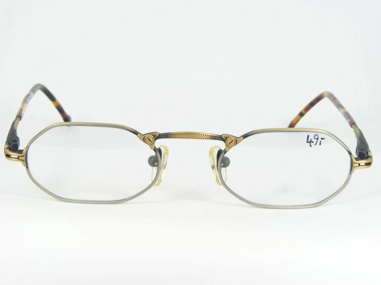 Vintage METZNER FARGO 4201 ANTIQUE LIGHT BRONZE /GREY EYEGLASSES 46-22-135mm 2