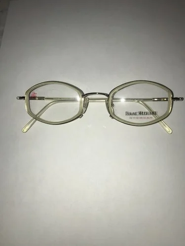 Vintage New ISAAC MIZRAHI Capote Crystal Clear & Silver Glasses Frames 49-22-140