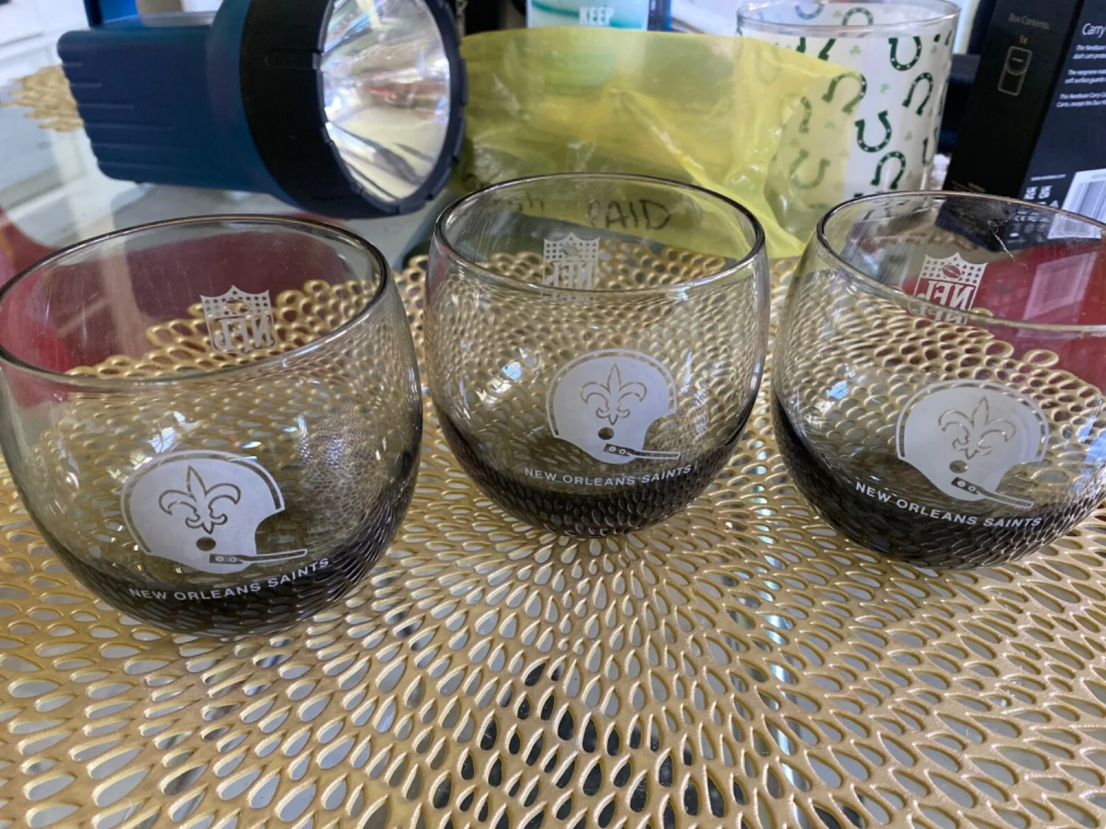 Vintage NFL NEW ORLEANS SAINTS Glass 1960