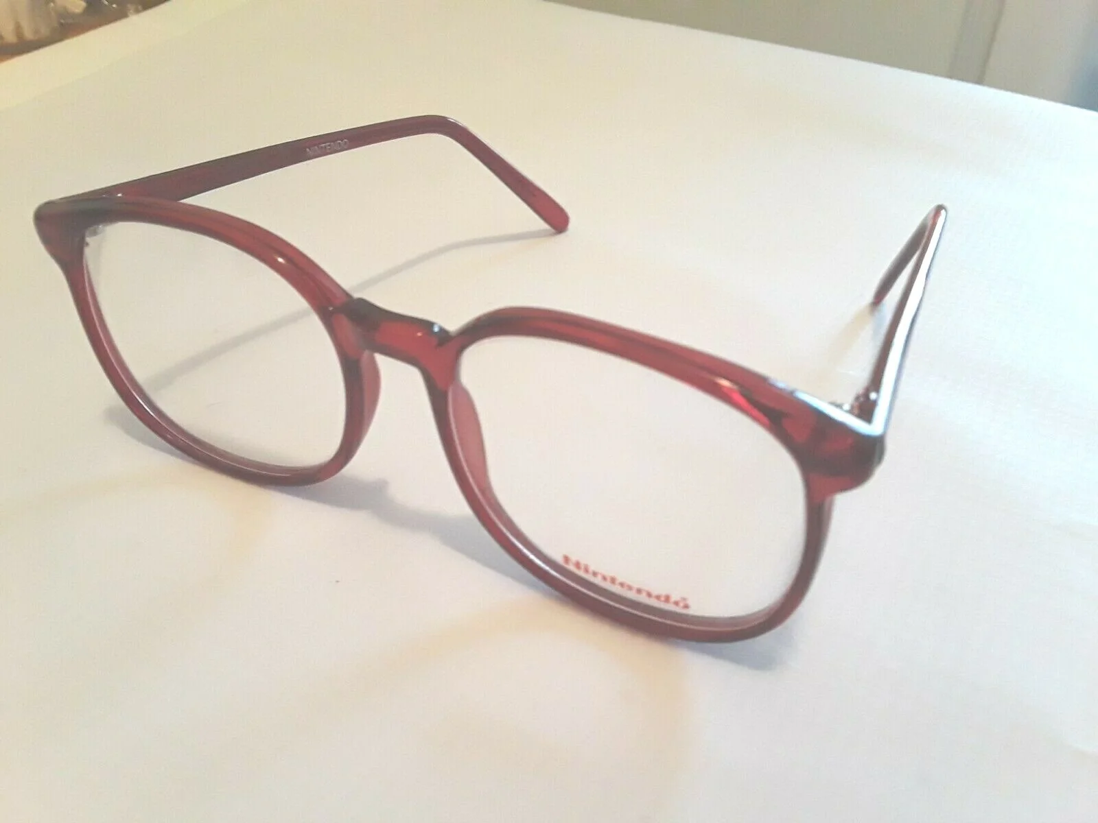 Vintage Nintendo Eyeglasses Frame Mario 08 Red new RETRO 3