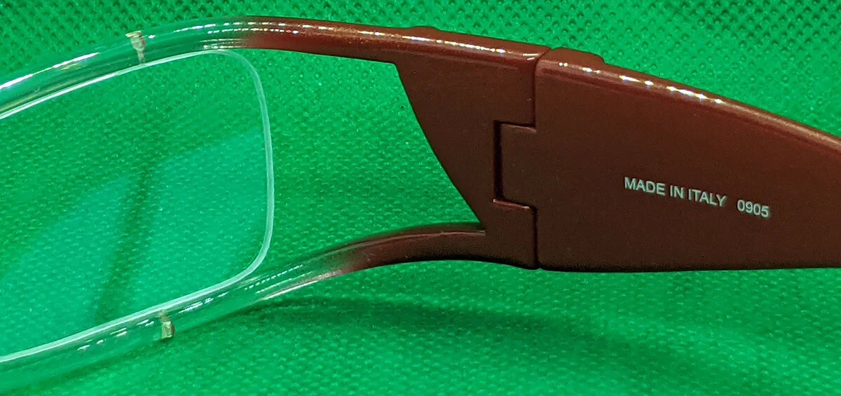 Vintage NOS Red IL Blasco 0905 Unusual Eye Glasses Frames, Made In Italy 4