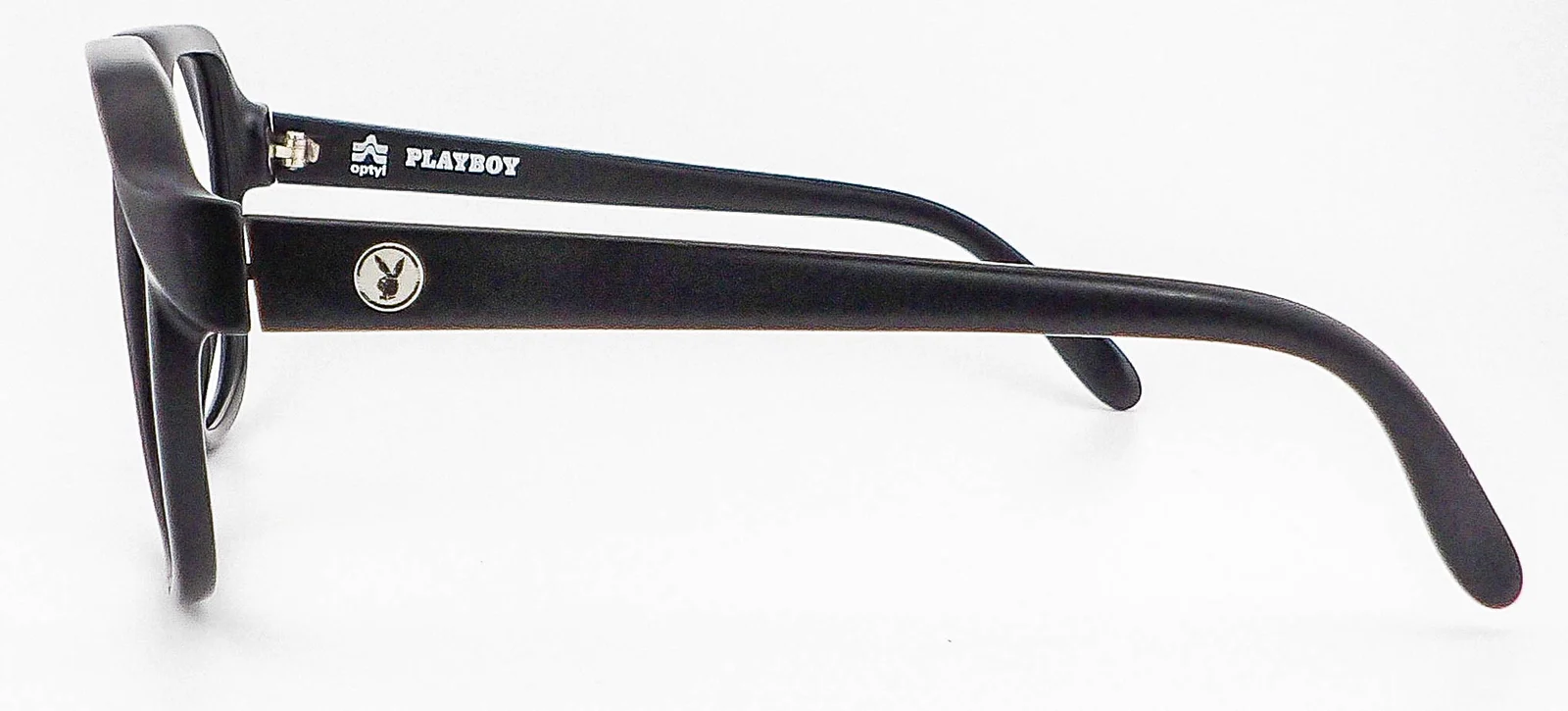 Vintage optyl Playboy Made in Germany Black Frames Eyeglasses No Lenses 4026-90 3
