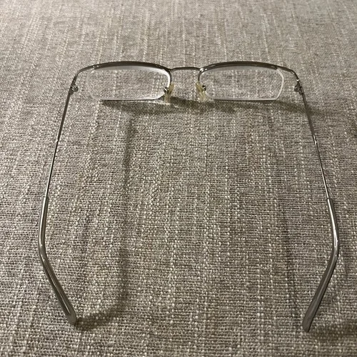 Vintage Personal Optics Eyeglasses Frames 21259 Silver Tone Grey RX +2.75 Retro 3