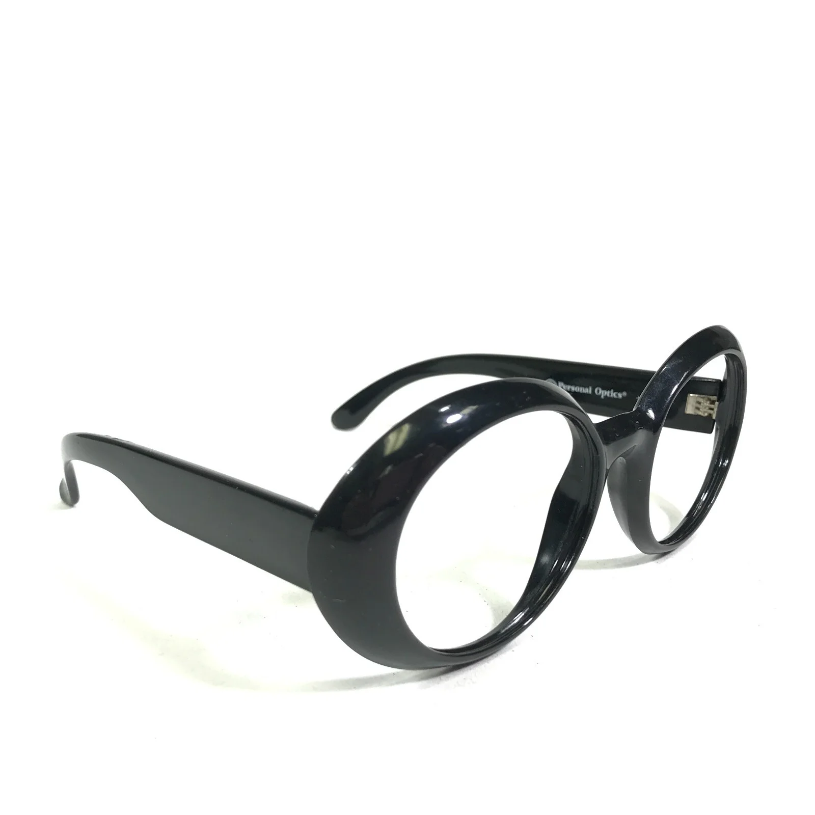 Vintage Personal Optics Eyeglasses Frames MAURITIUS 014 Black Oversize 50-20-130 2