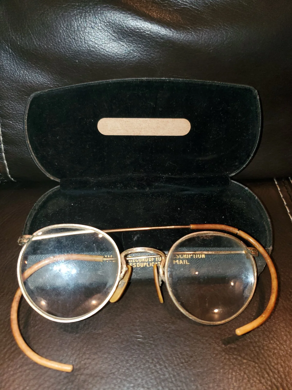 Vintage Prescription Glasses Wire Rim Ballard