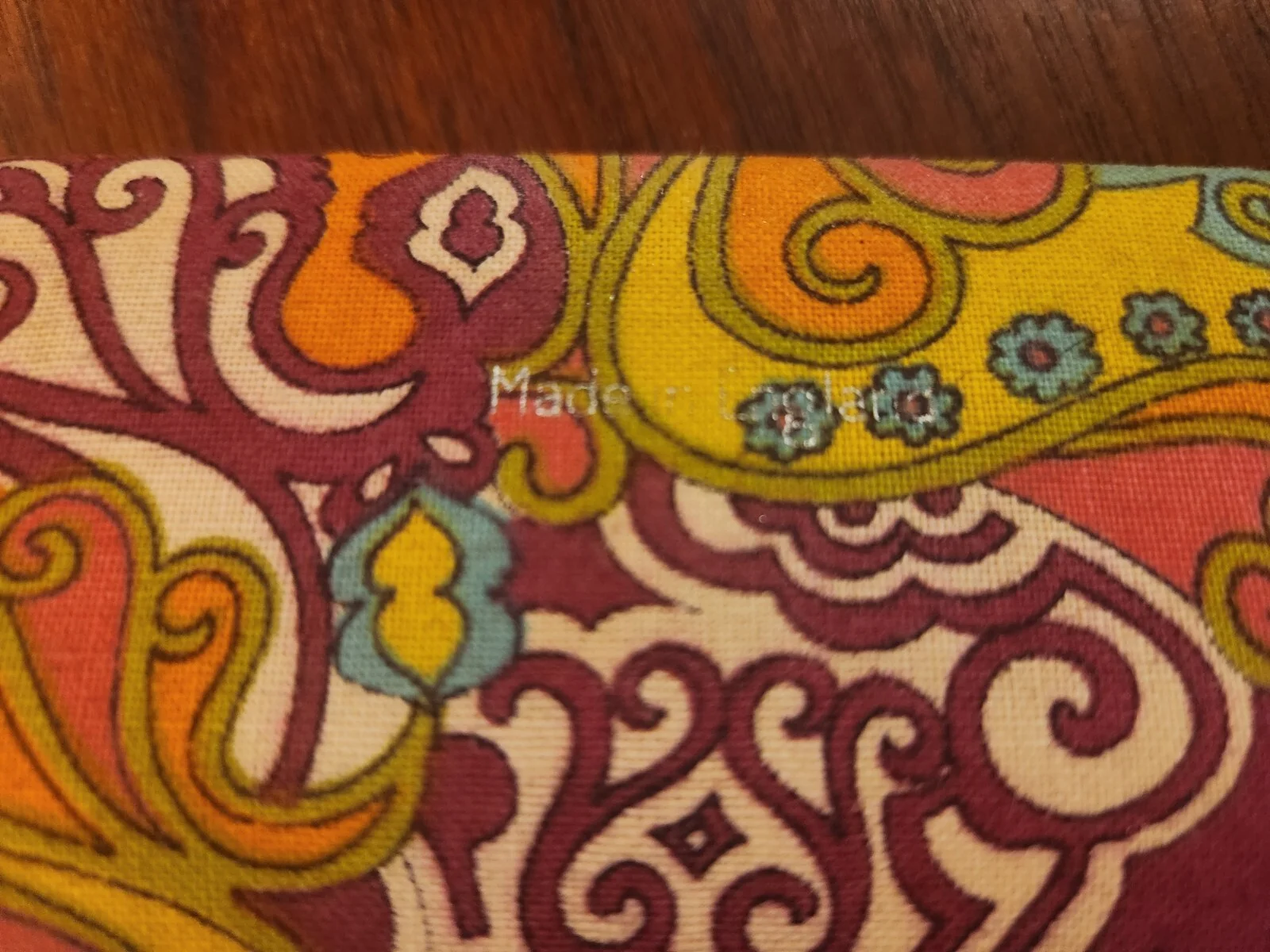 Vintage Psychedelic Eyeglass Case With Clip On Sunglasses 2