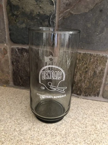 VINTAGE RARE BURGER CHEF NFL CINCINNATI BENGALS COLLECTOR DRINKING GLASS 1979 2