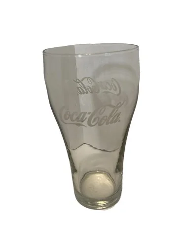 Vintage Rare Says Only “Coca-Cola” on Both Sides Retro 6 Inch Bell Glass