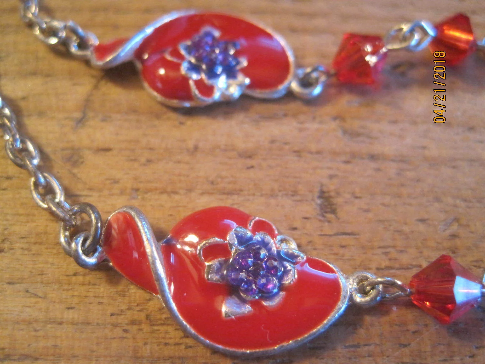 Vintage Red Hat Eyeglass Chain Tether Lanyard 2