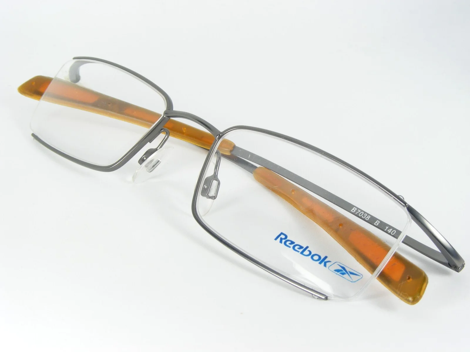 Vintage Reebok B7038 B SILVER-GREY EYEGLASSES GLASSES METAL FRAME 49-19-140mm 4