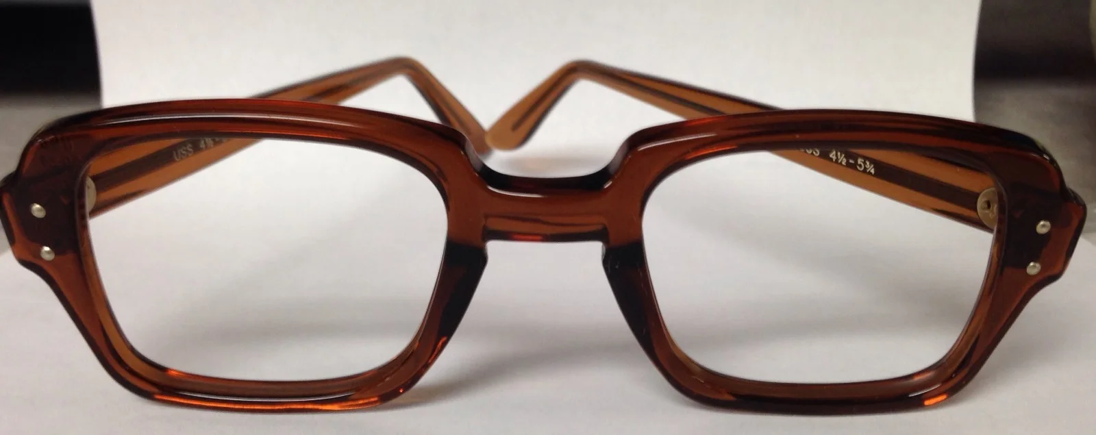 Vintage Retro BCG military surplus eyeglass frames With Demos