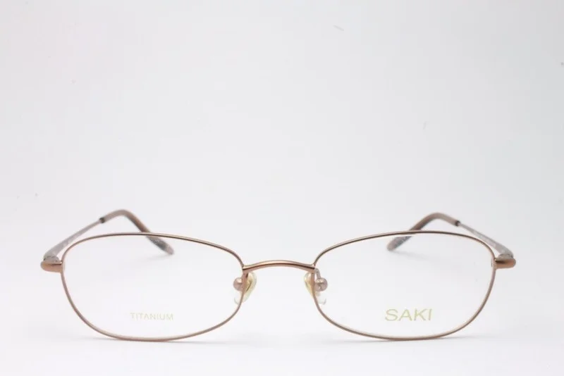 VINTAGE SAKI MOD 676 TITANIUM COP EYEGLASSES SIZE: 50-18-140 3