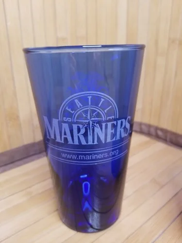 Vintage Seattle Mariners Blue Pounder Glasses Miller Genuine Draft Set MLB Set 2 2