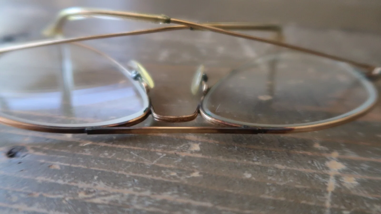 VINTAGE SEYTHOUX 14K GF GOLD FILLED TEARDROP AVIATOR EYEGLASSES FRAMES 2