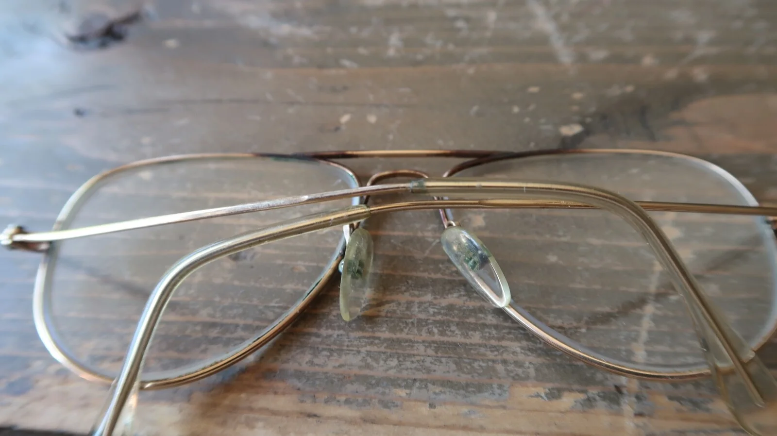 VINTAGE SEYTHOUX 14K GF GOLD FILLED TEARDROP AVIATOR EYEGLASSES FRAMES 4
