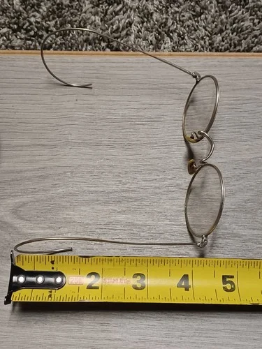 Vintage Silver Wire Frame Circular Prescription Lens Glasses - Marked Seniors 3