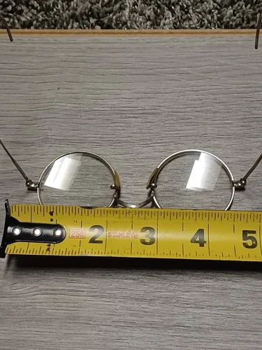 Vintage Silver Wire Frame Circular Prescription Lens Glasses - Marked Seniors 4