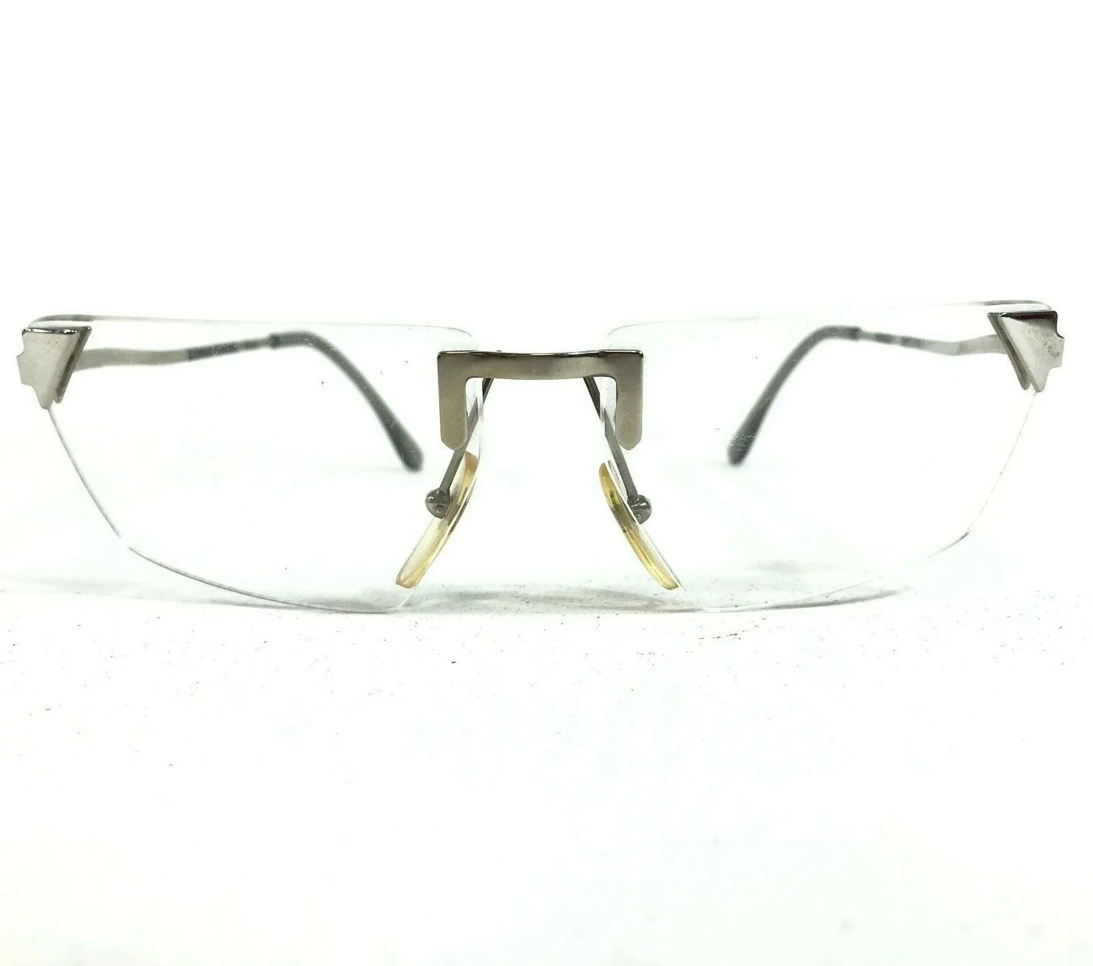 Vintage Sonia Rykiel SR502 Eyeglasses Frames Gray Silver Square Rimless 130
