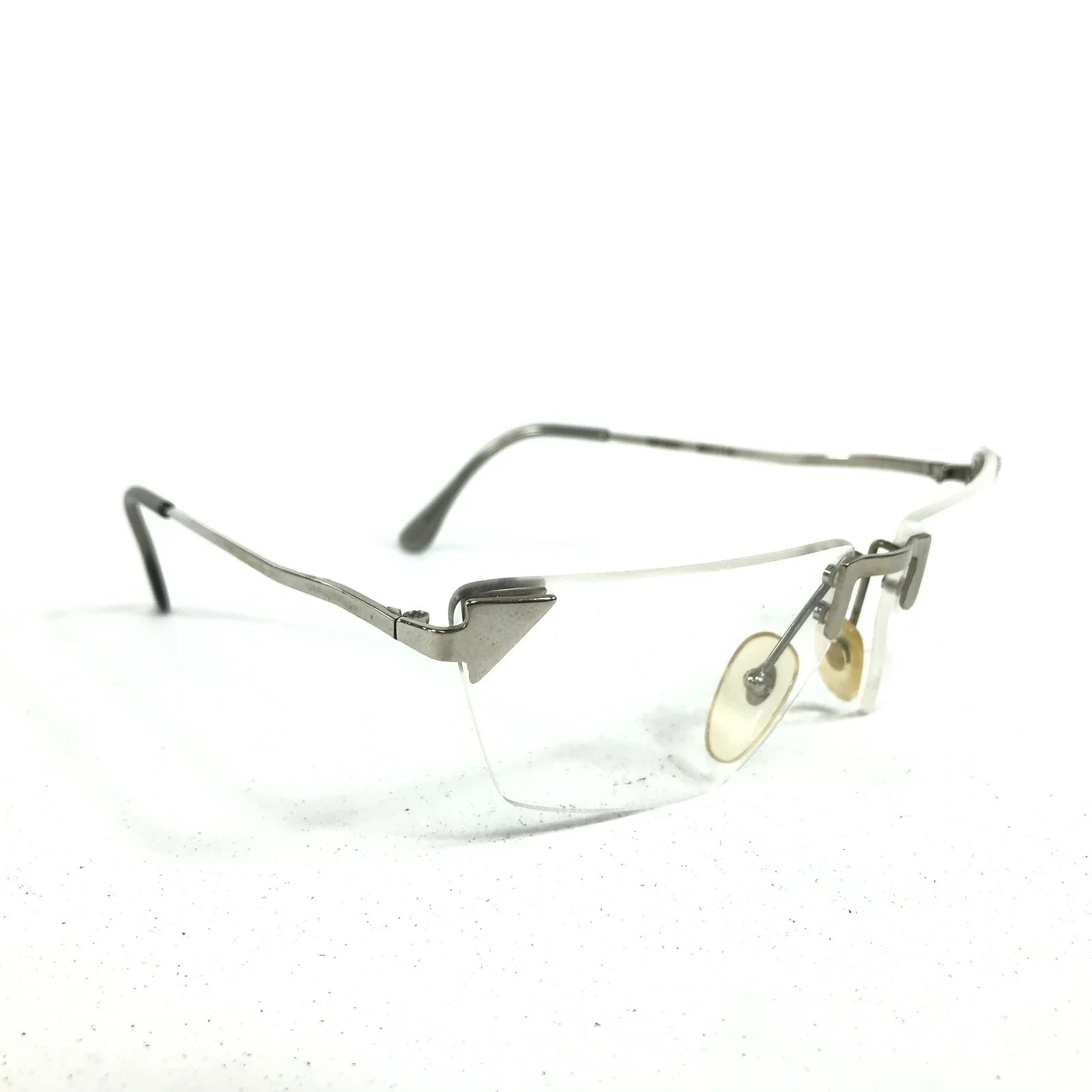 Vintage Sonia Rykiel SR502 Eyeglasses Frames Gray Silver Square Rimless 130 2