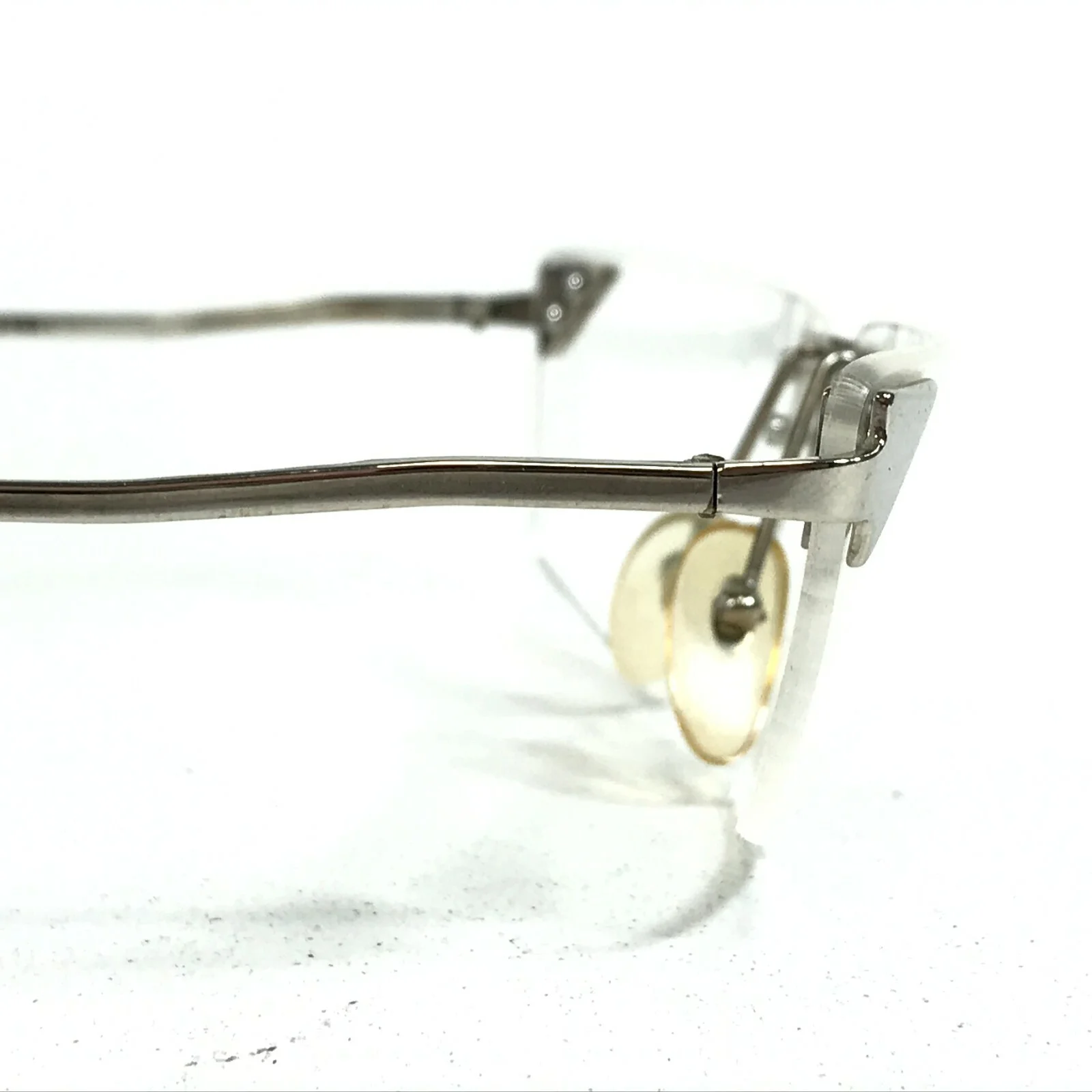Vintage Sonia Rykiel SR502 Eyeglasses Frames Gray Silver Square Rimless 130 4