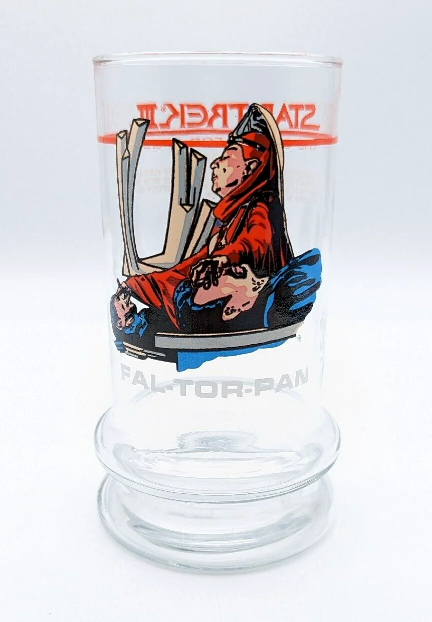 Vintage Star Trek III The Search For Spock 1984 Taco Bell Fal-Tor-Pan Glass 16oz