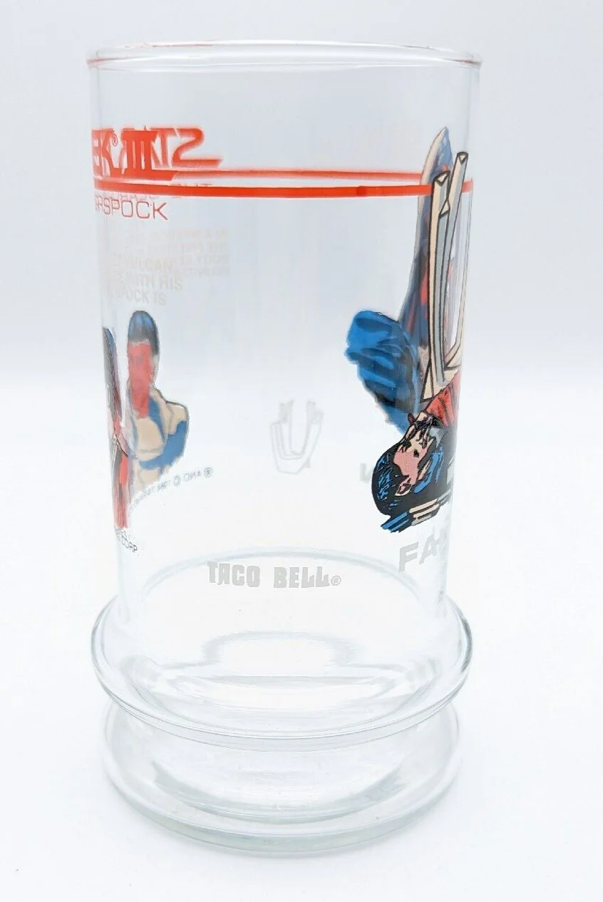 Vintage Star Trek III The Search For Spock 1984 Taco Bell Fal-Tor-Pan Glass 16oz 4