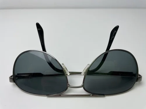 Vintage Stetson Zyloware 058 Aviator Eyeglasses Frames Glasses Gunmetal Gray 4