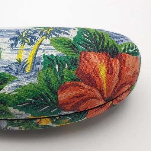 Vintage Sunglasses Hut Eyeglasses Glasses Hawaiian theme Hard Case *read 2