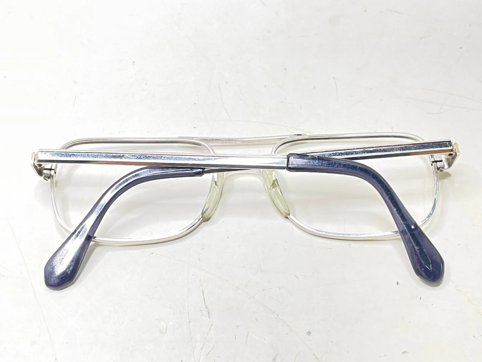 Vintage Universal Eyeglass Sunglass Frames Aviator 1/30 10K WHITE GOLD NOS #18 3