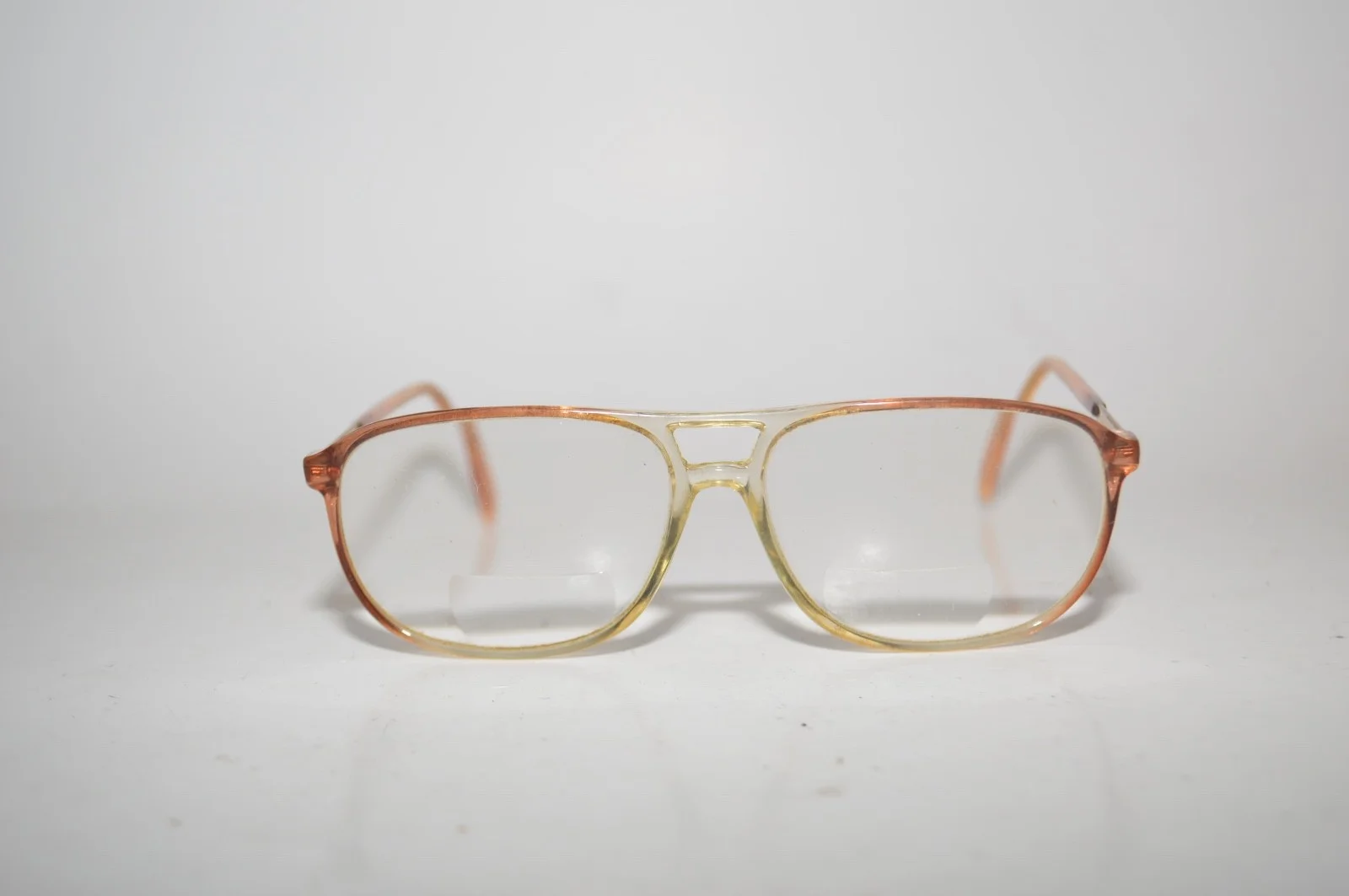 Vintage Viva Eyeglass/Sunglass frames 57[]14-145MM Translucent Brown Aviators