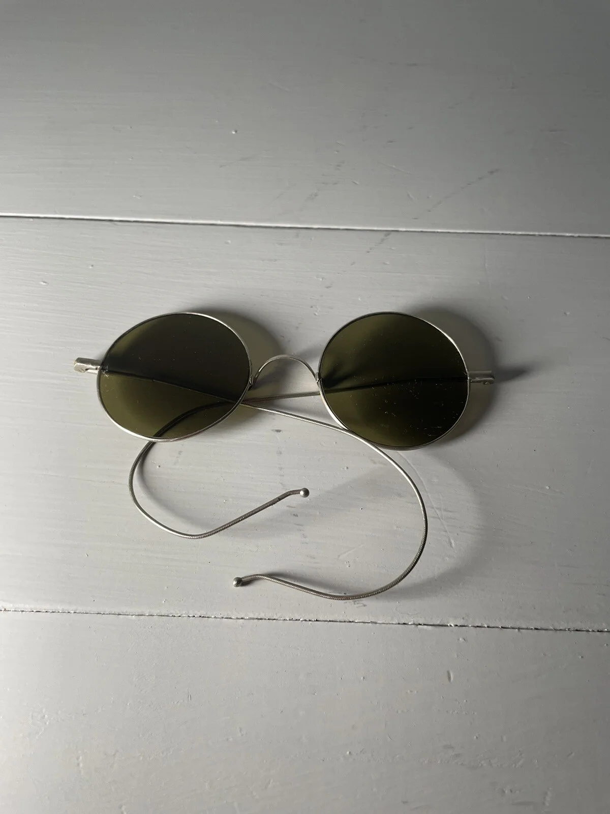 ✨VINTAGE✨ Willson Round Safety Goggles Glasses Steampunk - Biker - Clear Lens
