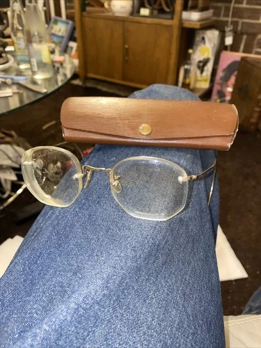 VINTAGE Wire Rim Art Craft EYEGLASSES Frameless 145
