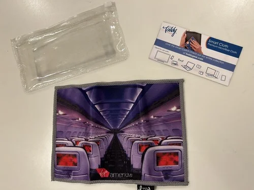 Virgin America Economy - Eyeglass Cleaning Cloth - New, Never Used