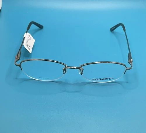 Visage Chenille Brown Semi Rimless Authentic Women’s Eyeglass Frames 52 18 135