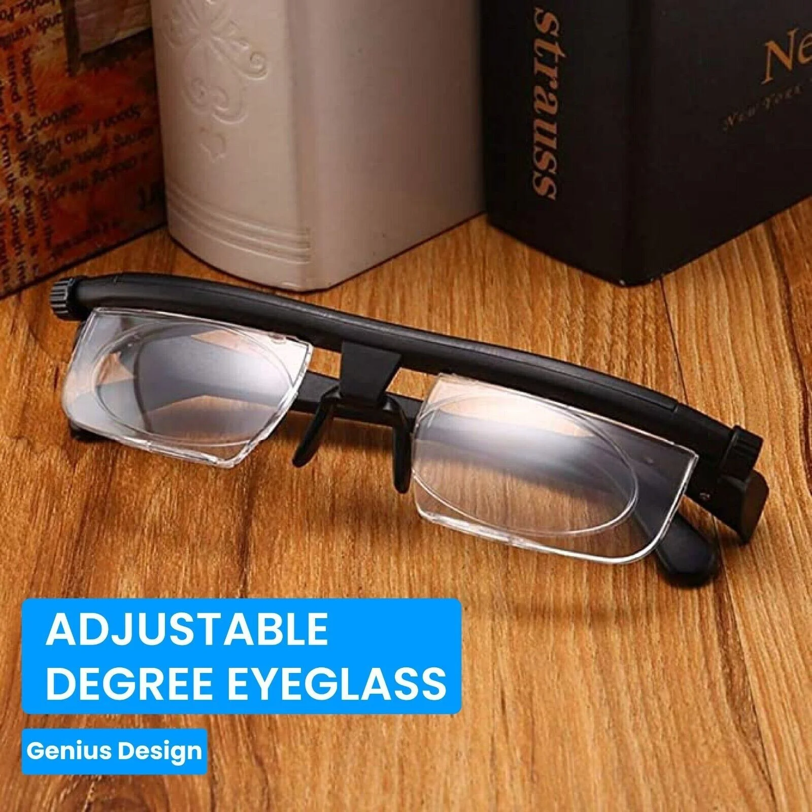 Vision Focus Adjustable Reading Glasses Myopia Eye Glasses Variable Lens Magnify 3