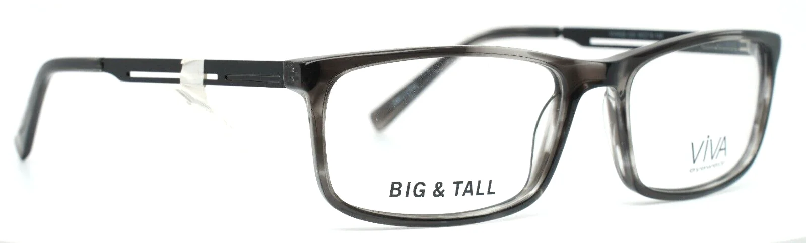 VIVA Big & Tall VV4026 020 Gray Mens Rectangle Eyeglasses 58-18-145 B:35 3