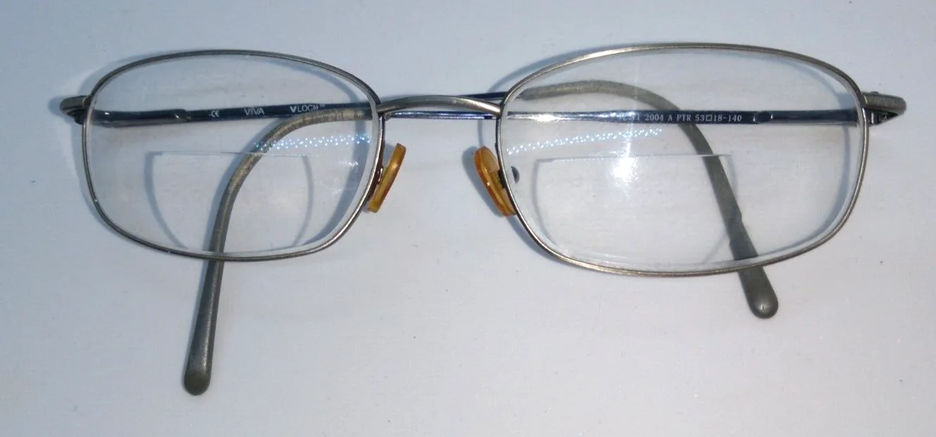 VIVA Eyeglass Frames Flex Hinges 53-18-140 Pewter VL VI 2004 VLock 2