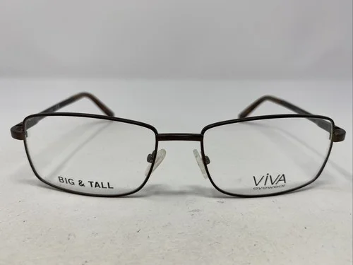 Viva Eyewear VV4005 049 58-18-145 Coffee Brown Full Rim Eyeglasses Frame DH57