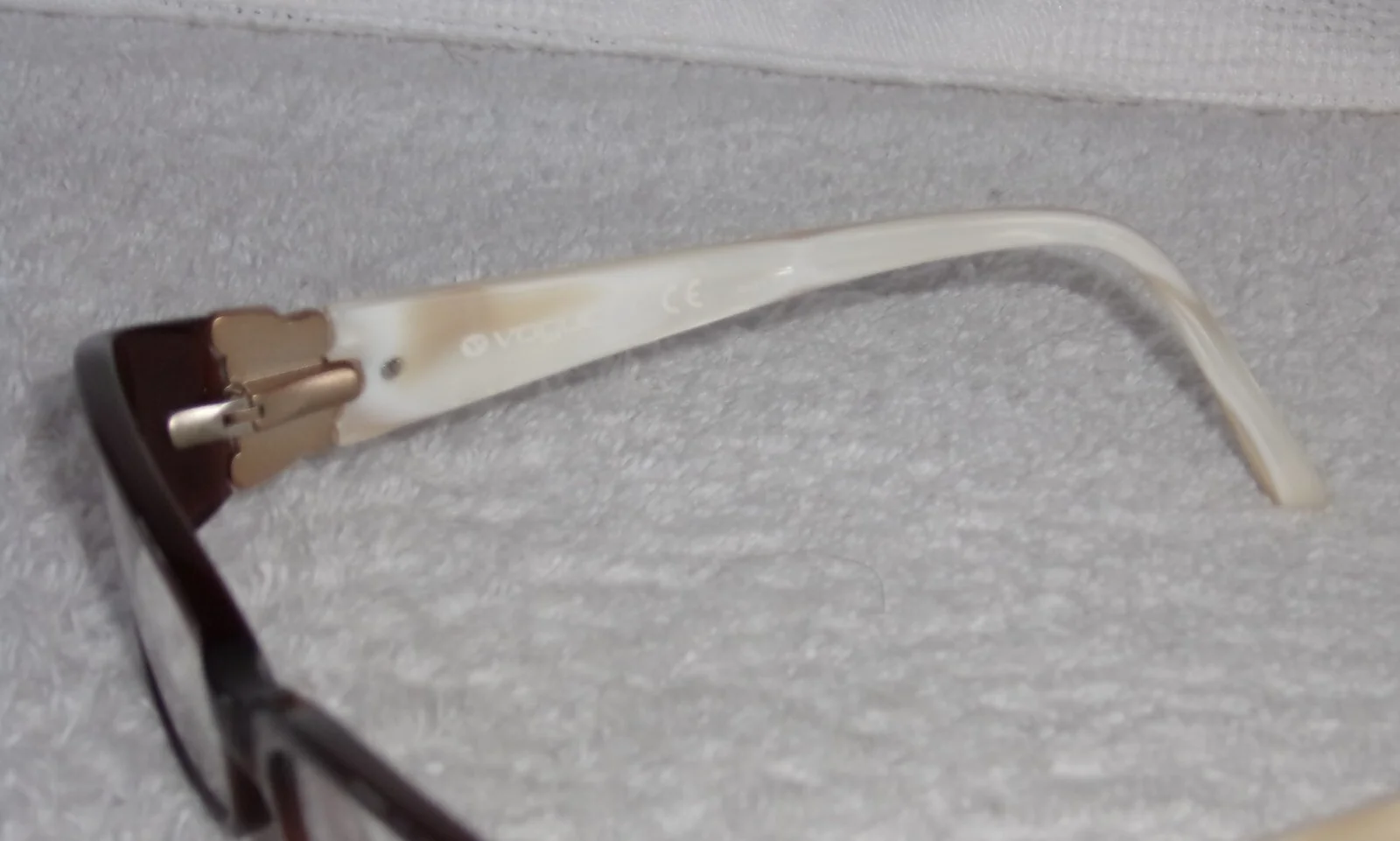 Vogue Brown Jeweled Faux Mother of Pearl Eyeglass Frames VO2595B 2