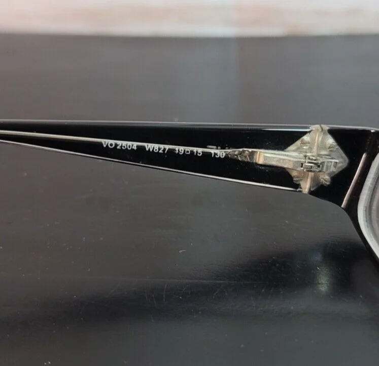 Vogue Eyeglass Frames VO 2504 W827 Rectangular Full Rim 49-15-130 Black 4