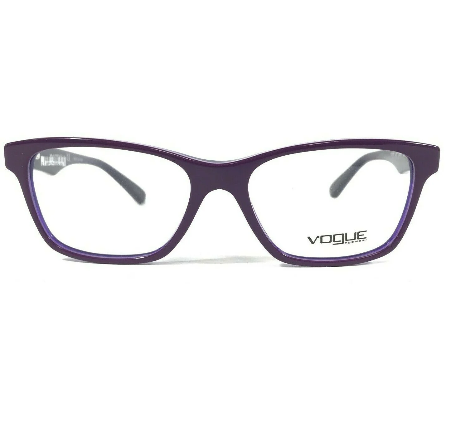 Vogue Eyeglasses Frames VO 2787 2277 Purple Square Full Rim Horn Rim 53-16-140 2