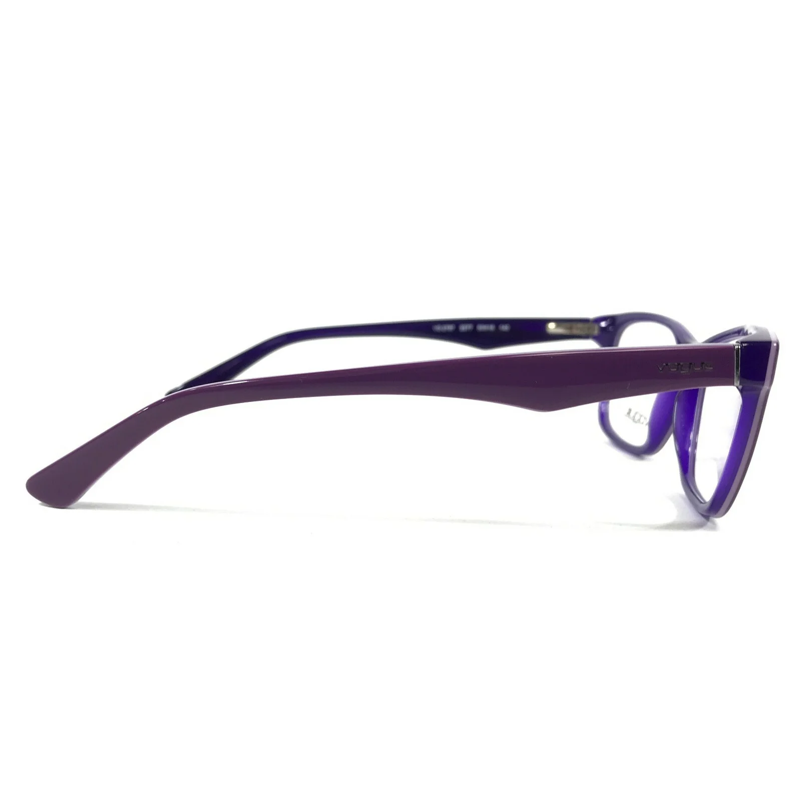 Vogue Eyeglasses Frames VO 2787 2277 Purple Square Full Rim Horn Rim 53-16-140 4