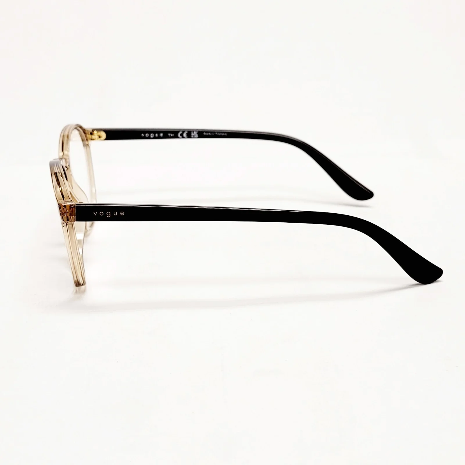 Vogue Eyewear Eyeglass Frames Transparent Round Frame Eyeglasses VO5372 Brown 51 3