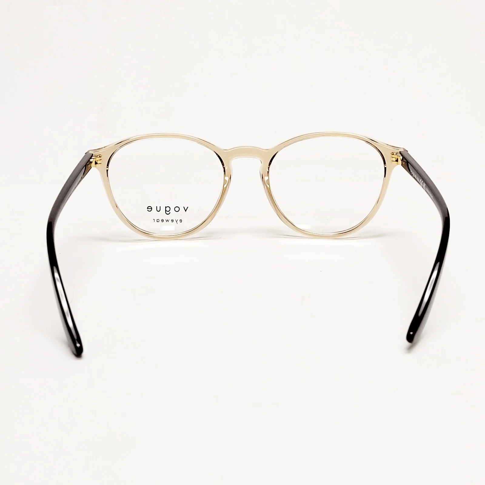 Vogue Eyewear Eyeglass Frames Transparent Round Frame Eyeglasses VO5372 Brown 51 4