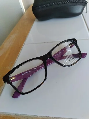 Vogue VO 2787 2406 Eyeglasses Frames Purple Tortoise Square Full Rim 53-16-140 3