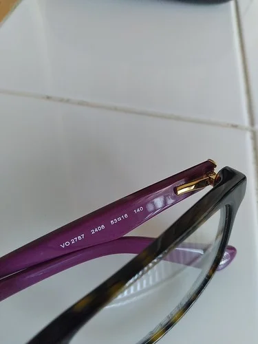 Vogue VO 2787 2406 Eyeglasses Frames Purple Tortoise Square Full Rim 53-16-140 4