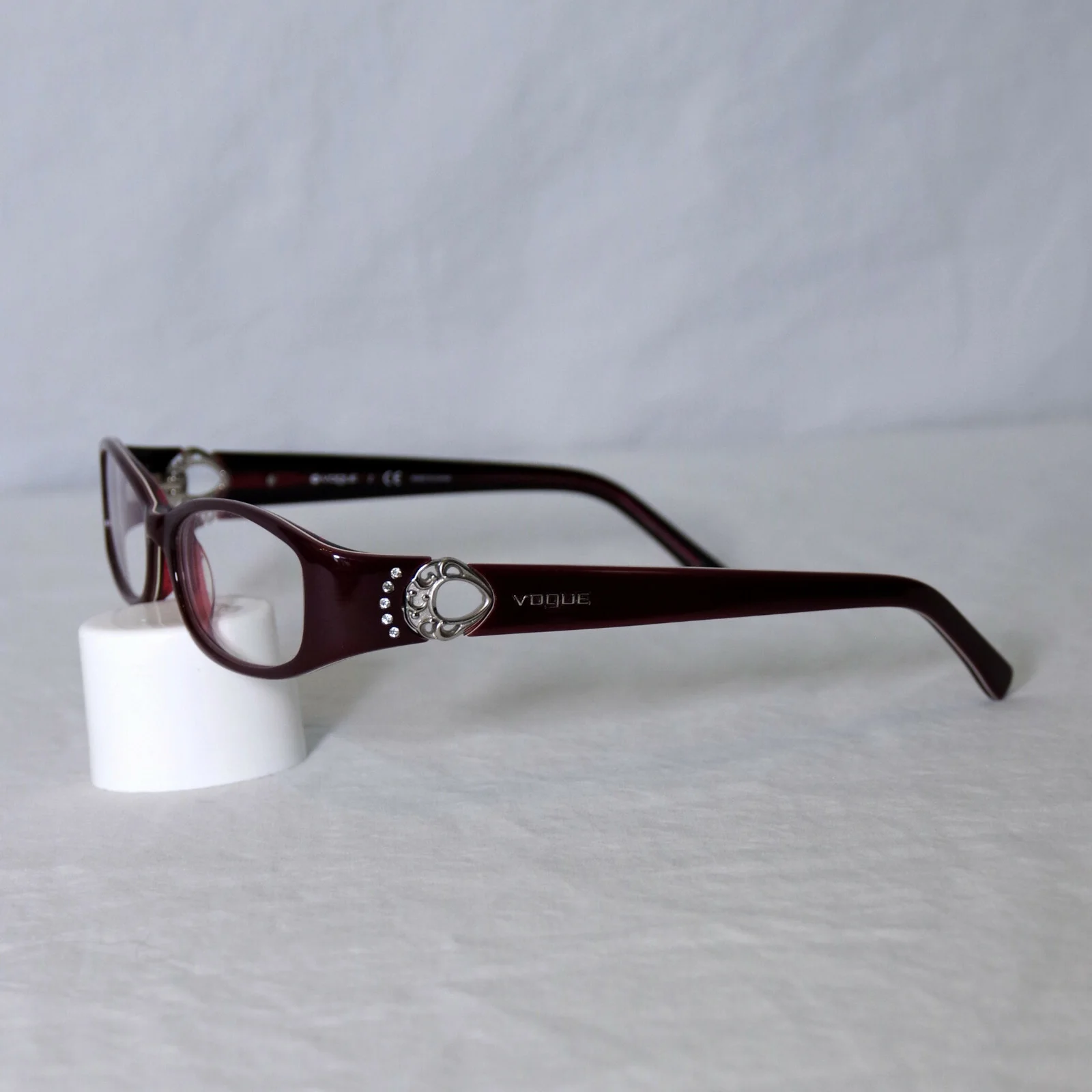 Vogue VO2535-B 1538 Jeweled Glossy Burgundy Women